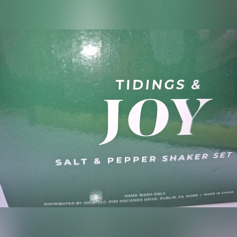 NWT's Tidings & Joy Nutcracker Salt and Pepper Shakers - Picture 2 of 2